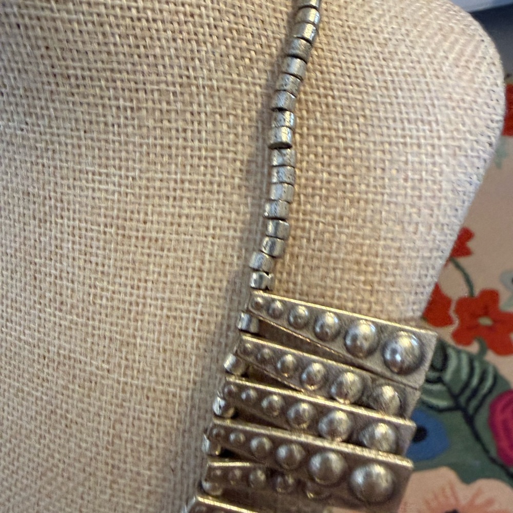 Antique‎ Ottoman Empire Coin Silver Statement Necklace - Picture 5 of 9